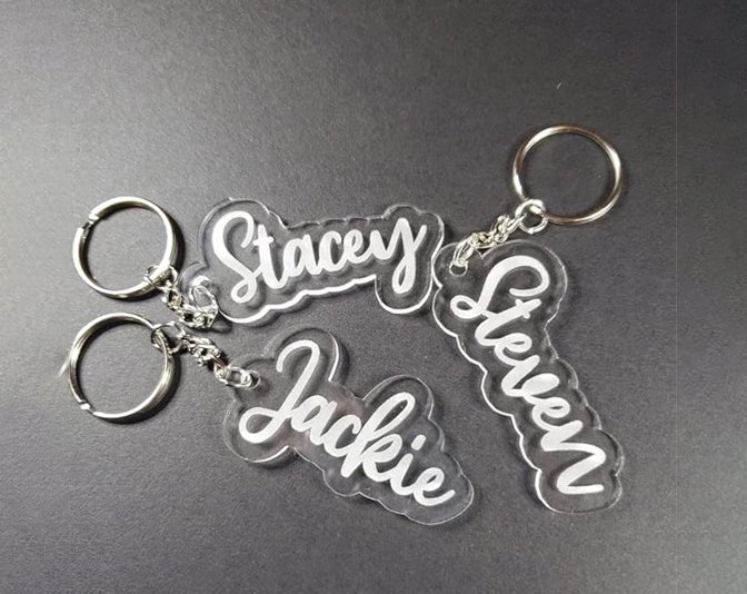Acrylic keychain
